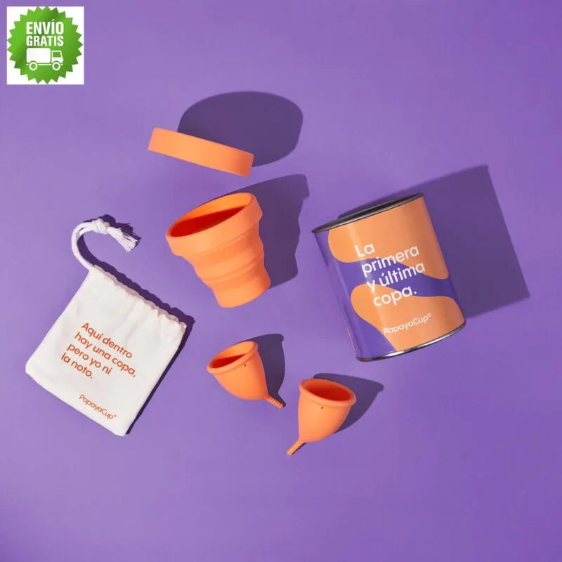Comfort Pack of 2 menstrual cups sizes S+L with Sterilizer