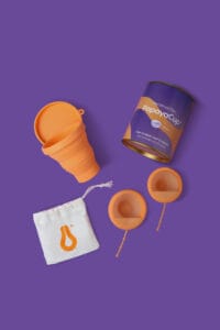 PapayaDisc Confort – Lot de 2 disques menstruels tailles S+L avec stérilisateur