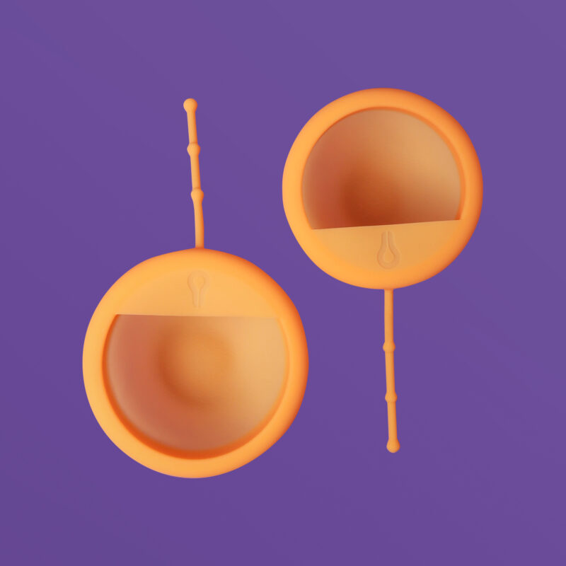 Menstruationsscheibe kaufen PapayaDisc in zwei Größen kaufen. Ansicht Menstrual Cup