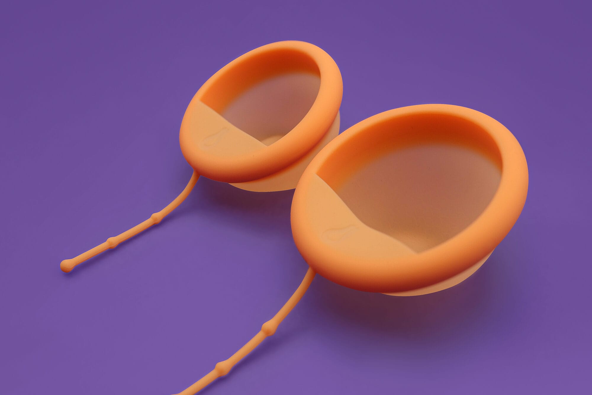 Menstruationsscheibe einsetzen zwei Größen