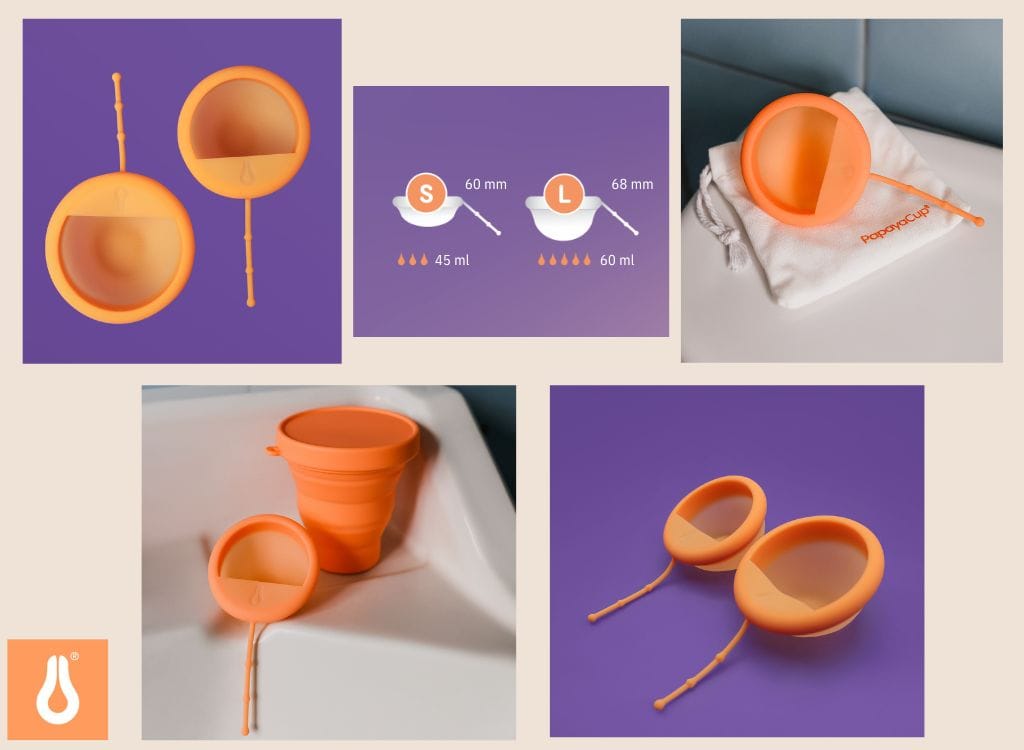 Menstruationsscheibe Größen klein und Groß