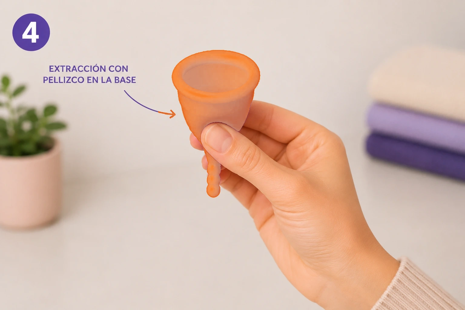 infografia como saber si te has puesto bien la copa menstrual papayacup