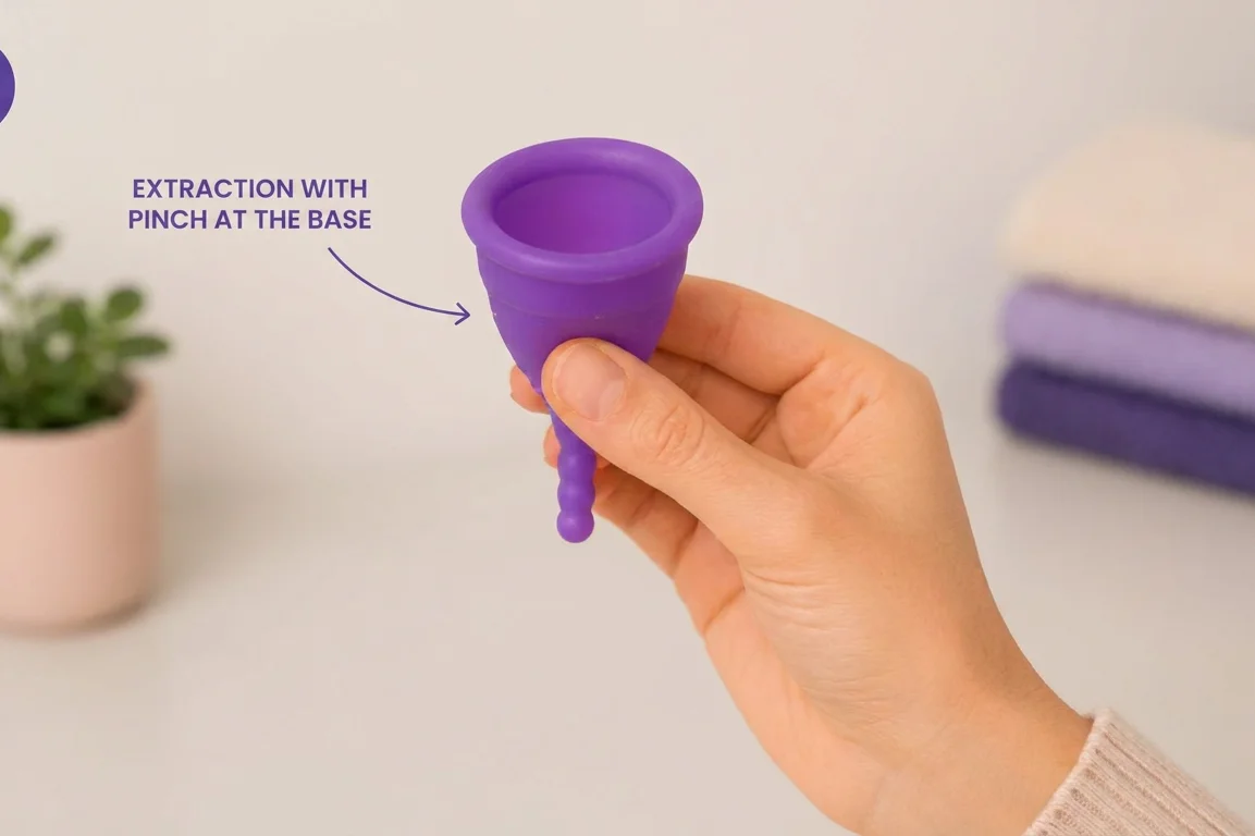 infographic how to know if you have placed the menstrual cup correctly papayacup