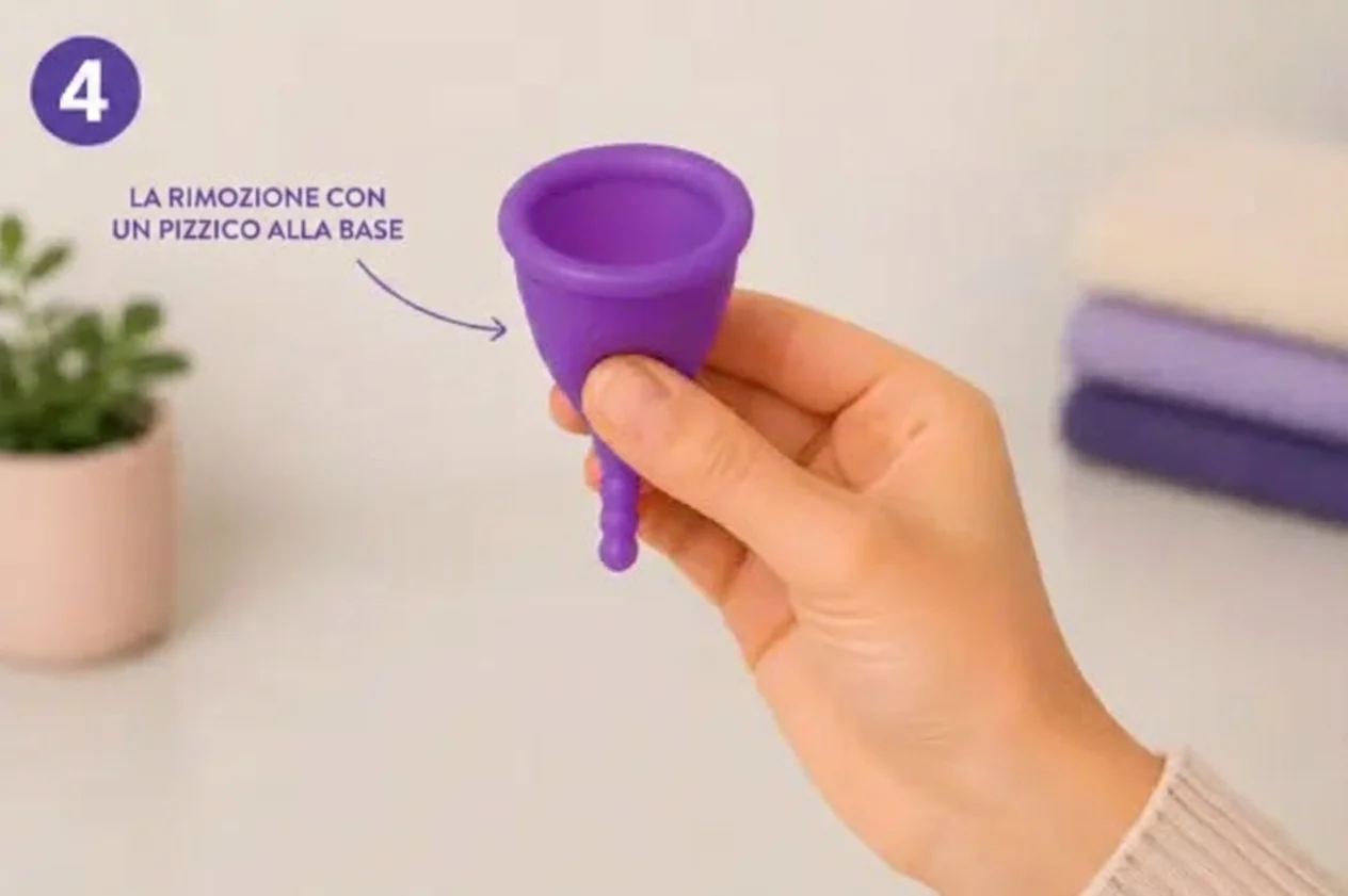 infografica come sapere se hai messo bene la coppetta mestruale papayacup