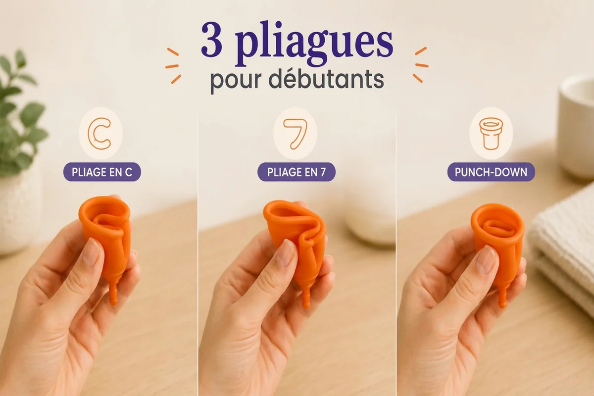 plis de la coupe menstruelle débutants papayacup