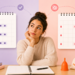banner donde se muestran calendarios con periodos menstruales irreguklares