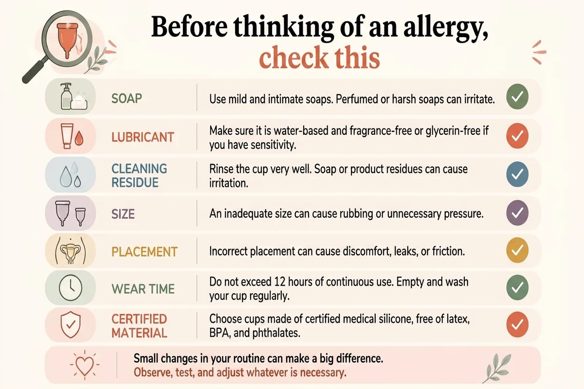 infographic explaining external variants that may signify itching instead of an allergy