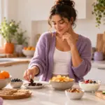 mujer teniendo antojos antes de la regla