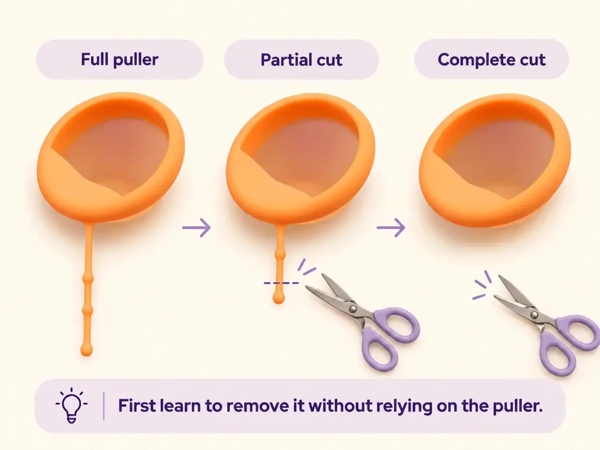 how to trim the menstrual disc